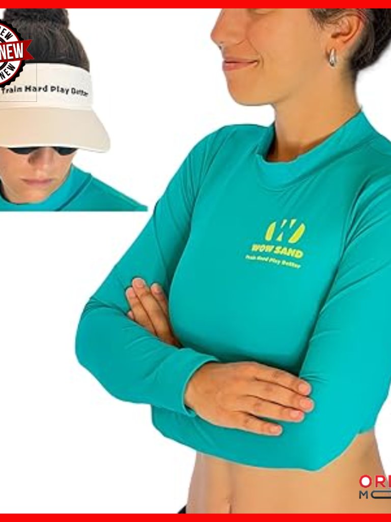 Sport Crop Top & Visor Pack For Beach Volleyball, Upf 50+, Reversible